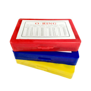 Kit de Reparación de Juntas Tóricas, 30 Tamaños, 382 Piezas, en Caja Roja, Azul y Amarilla, Sellos de Goma, Grado Estándar, Moldeados - Product Image 1