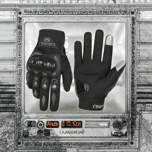 Summer Touchscreen Compatible Polyester Unisex Full <b>Finger</b> Motorcycle Dirt <b>Bike</b> Riding Gloves Pull-On Closure Tiyon AX03 - Product Image 3
