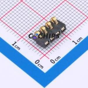 GT-BTP25004-0240A-010A Blade/Spring Contact Battery Connector SMD,P=2.5mm Connector Spring Contact Type 2.5mm 4P Vertical Mount - Product Image 1