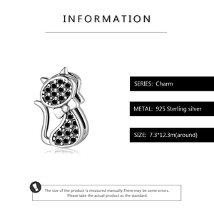 Mignon Gentleman Chat Perles Authentique 925 Sterling Silver Animal <span class=keywords><strong>Charm</strong></span> pour Reflexions Bracelets Femmes Fabrication de Bijoux Accessoires - Product Image 6