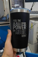 Gobelet isotherme personnalisé avec logo, 20 oz, à double paroi en acier inoxydable, avec couvercle, pour sublimation, idéal comme cadeau