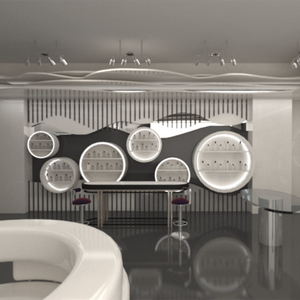 น้ำหอมร้านค้าไม้สำหรับโชว์ของร้านค้าดีไซน์หรูน้ำหอมน้ำหอมที่เก็บไว้ในร้านออกแบบตามสั่ง - Product Image 2