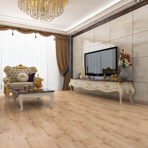 AC3พื้นไม้ลามิเนตกันน้ำสีเบจทนทานต่อการสึกหรอทนทานต่อการคลิกทำความสะอาดง่ายสำหรับบ้านสุดหรูพื้นที่นั่งเล่นแบบคลาสสิก - Product Image 2