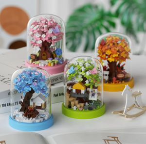 Bloques de Construcción Educativos DIY de Micropartículas, Casa del Árbol de las Cuatro Estaciones, Modelo de Juguete de Ensamblaje con <span class=keywords><strong>Vista</strong></span> a la Calle, Plástico ABS para Unisex - Product Image 4