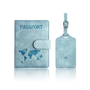 Cartera de Viaje de Cuero PU con Bloqueo RFID, Clip Antirrobo para Tarjetas de Crédito y Pasaporte, Porta Pasaportes - Product Image 5