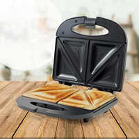 Certification de qualité Personnalisé 800w 2 Tranches Gaufrier métal antiadhésif Sandwich Grillé Maker Grill