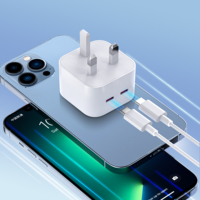 Portable GaN Usb Type c Qc3.0 téléphone portable ordinateur portable Mini 40w 45 w Pd double 45 w EU Us Pd45w 35w chargeur mural pour Macbook
