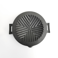 Grill rond en fonte antiadhésif pour BBQ, poêle, Mookata, fabriqué en thaïlande, vente en gros,