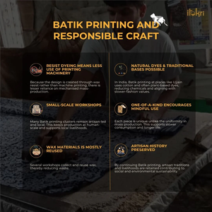 สมุดบันทึกทำมือปกผ้าพิมพ์ลายบาติกสีน้ำเงิน  กระดาษทำมือ  เป็นมิตรกับสิ่งแวดล้อม (7 x 5 นิ้ว) - Product Image 4