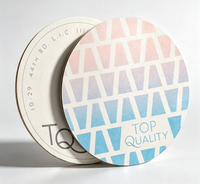 Sous-verres ronds en papier personnalisés, impression offset recto simple, sous-verres en carton laminé pour café, restaurant, bar