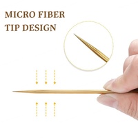 Pinces à cils en gros, pinces à cils dorées à pointe fine en acier inoxydable, fournisseur de pinces à cils pour extensions de cils, logo privé, outils pour cils