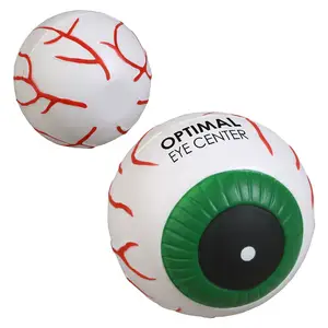 医療用ストレスボールアイズフォームスクイーズストレスボール、カスタムロゴ付きビッグアイ型高品質プロモーションストレスボール