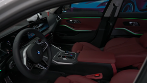 Nouvel éclairage d'ambiance dynamique 64 couleurs pour BMW Série 3 2023-2025 G20, kit d'amélioration de l'éclairage intérieur de voiture avec haut-parleurs, accessoires - Product Image 2