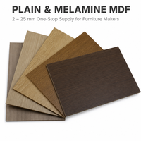 Panneaux MDF pleine épaisseur (2mm-25mm) et mélaminés, Fournisseur unique de panneaux de fibres pour les fabricants de meubles