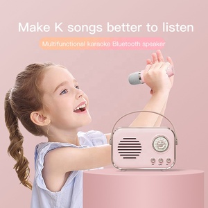 Altavoz Y Bocina Altavoz De Karaoke Sonido claro Karaoke inalámbrico Altavoz <span class=keywords><strong>Bluetooth</strong></span> barato con micrófono para fiesta familiar Ktv - Product Image 5