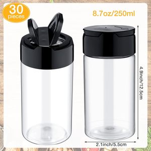 Wholesale Eco-Friendly PET Plastic <b>Spice</b> Bottle & <b>Jar</b> 8oz with Butterfly Cap and Dual/Single Opening - Product Image 2