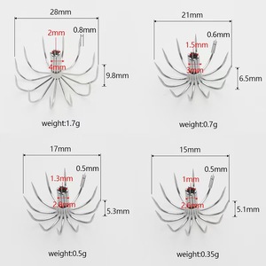 Stainless Steel Umbrella Design for Sea <strong>Fishing</strong> Super Strong 12 Claw 24 Claw Squid Jig Hooks - Product Image 1