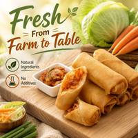 Rollos de Primavera Congelados Kimchi de Primera Calidad al por Mayor, Sabor a Vegetales Picantes, Crujientes y Fritos para Restaurantes y HoReCa
