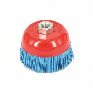 Brosse à tasse en nylon Ttake 80 mm rouge filetage M14 8500 tr/min pour le nettoyage des métaux - Product Image 2