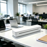 DiligenCe A4 Printer Dokumen Kantor Foto Tato Mini BT USB Nirkabel Thermal Langsung Barcode Portabel Genggam ESC