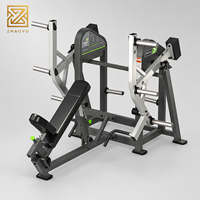 ZY Commercial Plate Loaded Chest Supported Row Machine – Appareil de musculation dorsale pour salle de sport, 3 positions de chargement