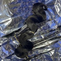 FH Kinky Straight Boho Braids Cheveux Humains en Vrac Noir Naturel Tresses Bouclées Cheveux Humains 100g/Paquet