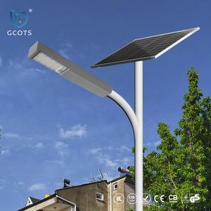 Farolas Solares para Exteriores, Impermeables, con Batería de 30 Ah, Iluminación de Jardín de 6000 K, Altura de 5-7 Metros, Sensor de Radar, Material de Hierro, 30 W - Product Image 1