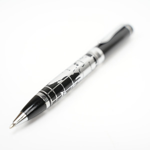 Penna <span class=keywords><strong>Gel</strong></span> di Lusso in Metallo 2026, Penna Regale di Alta Qualità con Inchiostro Blu, Punta da 0,5mm, Inchiostro Liquido e Mappa del Mondo - Product Image 2