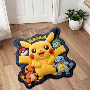 Alfombra Personalizada con Diseño <span class=keywords><strong>de</strong></span> Pokémon <span class=keywords><strong>Pikachu</strong></span>, Alfombra <span class=keywords><strong>de</strong></span> Anime Suave Antideslizante con Base <span class=keywords><strong>de</strong></span> Esponja Gruesa, Alfombra 3D <span class=keywords><strong>de</strong></span> Dibujos Animados con Diseño Irregular - Product Image 3