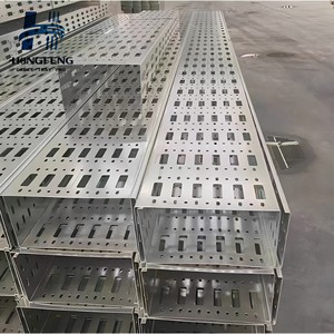 Canaux de câblage perforés électrogalvanisés – Cannelles ventilées en acier galvanisé avec couvercle pour installations de câbles intérieures - Product Image 1