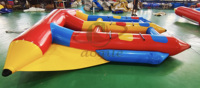 Bateau gonflable de type « Flying Fish » ou « Banana Boat » tractable pour jet ski, certifié CE, 4,2 m de long x 3,6 m de large, couleur personnalisable, en vente.