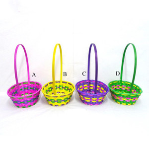 Panier de Pâques en feutre de bambou, rond, aux couleurs <span class=keywords><strong>pastel</strong></span> vibrantes, à prix abordable - Product Image 3