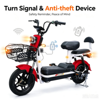 Trottinette à deux roues avec moteur sans balais 350W, batterie au plomb-acide, capteur numérique électronique, charge maximale de 150 kg