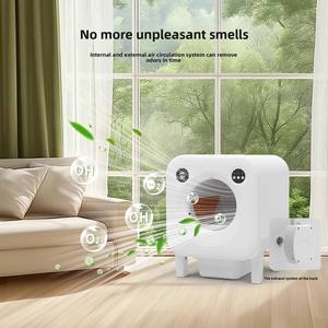 스마트 자동 세척 고양이 화장실 IoT 지원 저소음 냄새 제어 및 반려동물 건강 모니터링 데이터 분석 기능 탑재 - Product Image 4