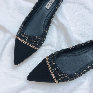 Zapatos Planos de Ballet para Mujer, al por Mayor, Nuevos, con Suela Elástica de Tela, Tejido Ecológico para Otoño, Estilo Náutico - Product Image 2