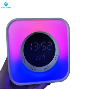 다기능 방수 휴대용 홈 밤 빛 BT 알람 시계 무선 스피커