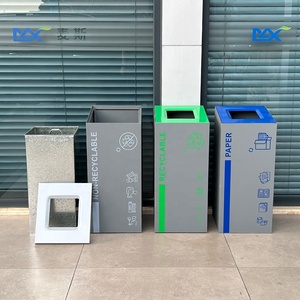 Thùng rác thương mại-Thùng rác công nghiệp nặng cho trung tâm thương mại, khách sạn, Thùng rác tùy chỉnh với cấu trúc kim loại chắc chắn - Product Image 5