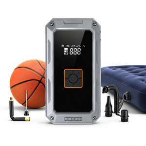 Wireless Portable Car Tire Inflator Digital Display 90W 19-Cylinder Air Compressor Type-C Rechargeable Auto Stop Air <b>Pump</b> for Ca - Product Image 4