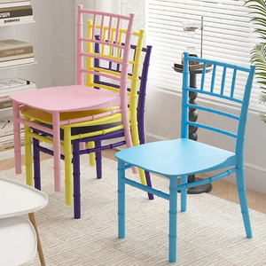 Design moderno non pieghevole colorato bambino in plastica sedia Chiavari da giardino per ristorante sala da pranzo Hotel mobili per bambini e alberghi - Product Image 2