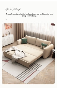 Logement locatif moderne canapé-<span class=keywords><strong>lit</strong></span> en tissu canapé-<span class=keywords><strong>lit</strong></span> <span class=keywords><strong>pliable</strong></span> à double usage pour une et deux personnes avec boîte de rangement - Product Image 6