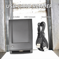 Lector de tarjetas de control de acceso de proximidad inteligente USB de escritorio de 13,56 Mhz ISO14443A