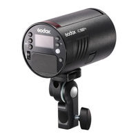 Godox AD100 Pro 100Ws 2,4G TTL fotografía Flash estroboscópico 1/8000 HSS bolsillo Flash luz con batería de litio de 2600mAh