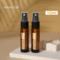 Flacon vide en verre brun de 10 ml pour huile essentielle, parfum, sérum avec bille roll-on, pompe pulvérisatrice, compte-gouttes, capuchon – Fournisseur d'usine
