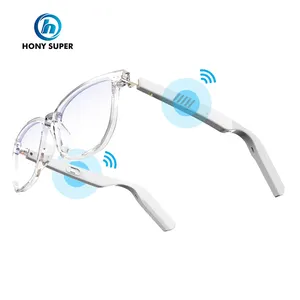 Smart Glasses Phone Call Bone Conduction Acetate Smart Eye Glass With Bone Conduction Tws Headphones