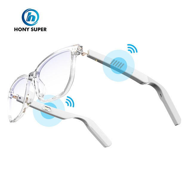 Smart Glasses Phone Call Bone Conduction Acetate Smart Eye Glass With Bone Conduction Tws Headphones