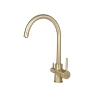 Robinet de cuisine moderne en laiton chromé à 5 voies avec double poignée et cartouche céramique, installation monotrou sur plan – Meilleures ventes