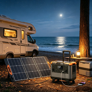 3000W 2688Wh Portable Solar <b>Generator</b> For Campingplatz Ohne Stromanschluss Off Grid Camping <b>Power</b> - Product Image 1