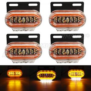 4 x feux de gabarit pour camion 24V 29 LED, feux latéraux clignotants pour camion, remorque, bus, fourgonnette, feux de signalisation, feux extérieurs de voiture, rouge ambre - Product Image 1