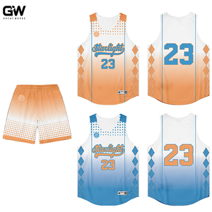 Ensemble d'uniformes <span class=keywords><strong>de</strong></span> <span class=keywords><strong>basket</strong></span>-ball personnalisé grande taille pour enfants Maillot en polyester respirant avec logo imprimé pour <span class=keywords><strong>tenue</strong></span> <span class=keywords><strong>de</strong></span> <span class=keywords><strong>basket</strong></span>-ball d'été - Product Image 5