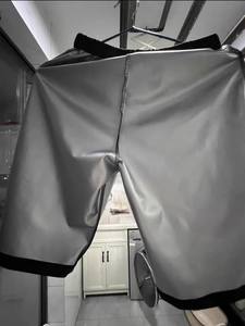 2025 новый мужской костюм для сауны комплект из 2 предметов с коротким рукавом и шортами для сжигания жира спортивный костюм для похудения тренировочный костюм для бега - Product Image 6